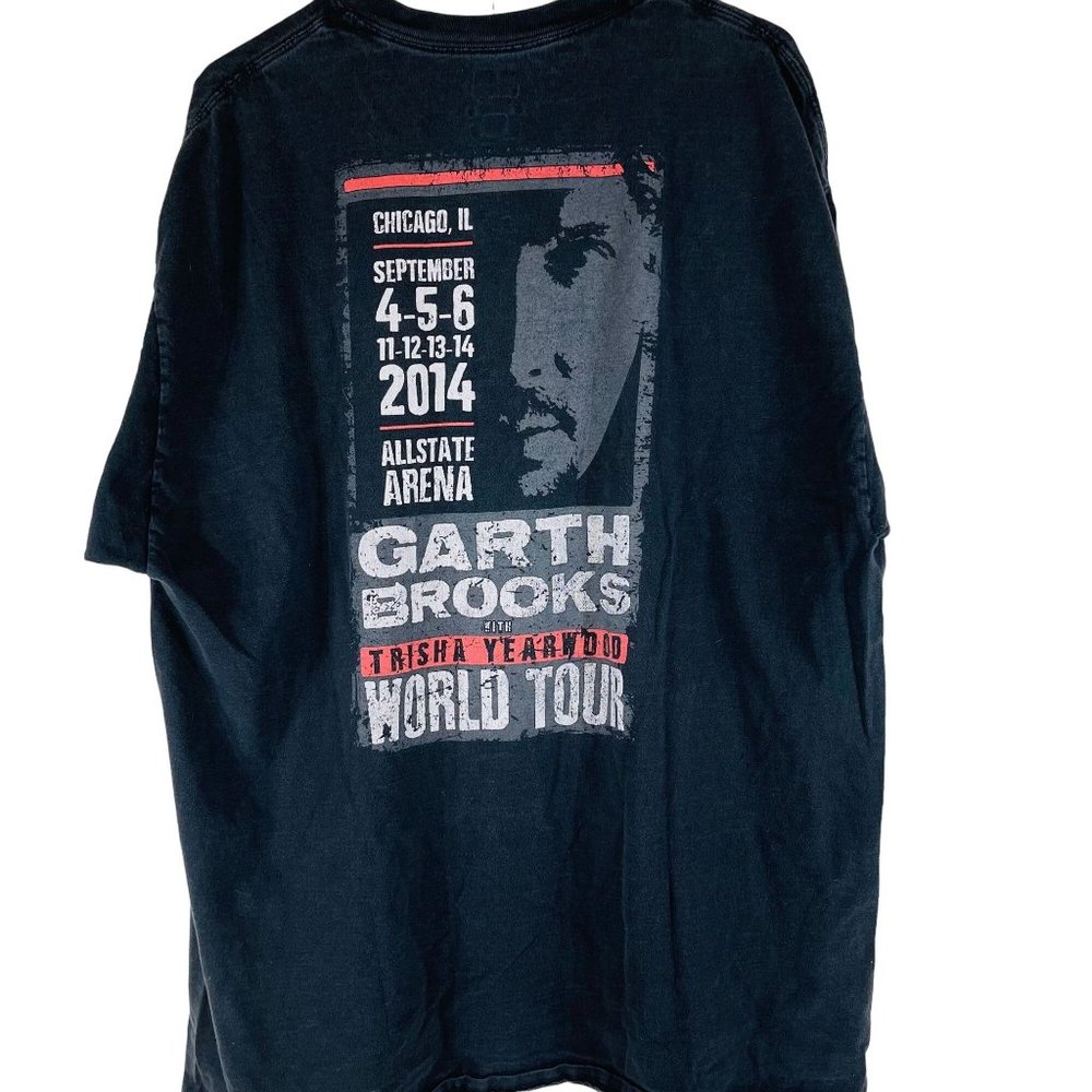 Garth Brooks Tour T-Shirt Country Music Trisha Yearwood 2014 World Tour Size 2XL - Picture 3 of 6